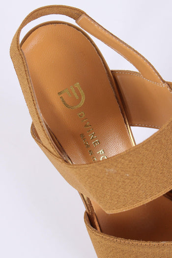 Sandalo Elastico Incrocio Bronzo - 8