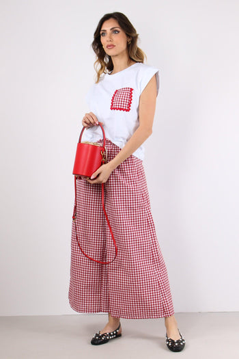 T-shirt Taschino Vichy Bianco/rosso - 4