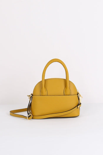 Borsa 100% Pelle Made In Italy Giallo - 3