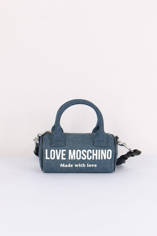 Bauletto Canvas Lettering Denim