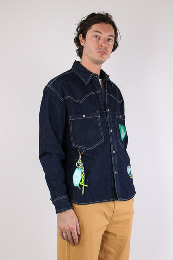 Camicia Over Denim Patch Denim - 7