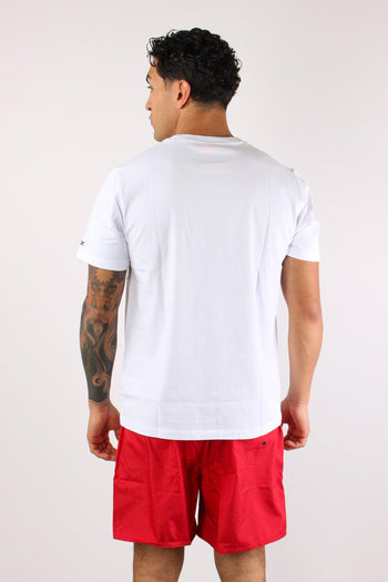 T-shirt Maxi Stampa Bianco/azzurro - 4