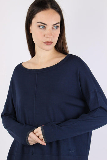 Maglia Scatoletta Lurex Blu Navy - 6