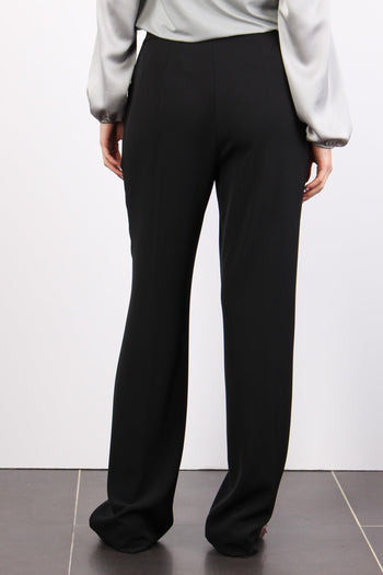 Pantalone Fluido Dritto Nero - 3