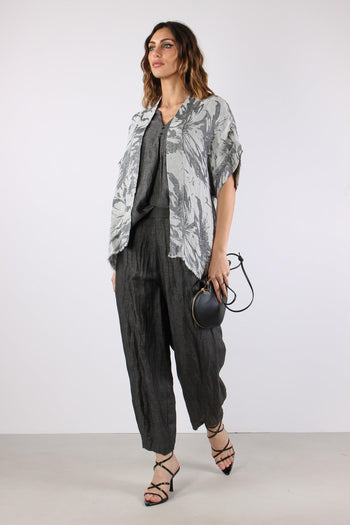 Giacca Kimono Frange Fantasia Sabbia/canna Fucile - 5