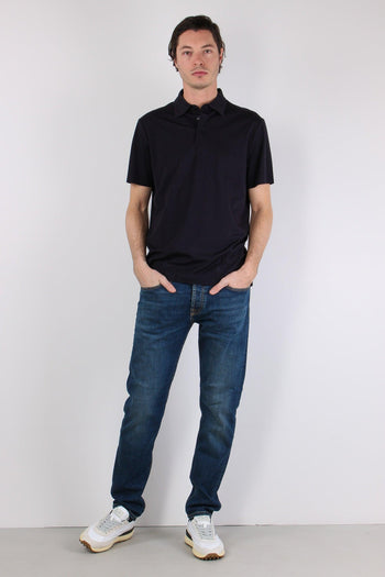Camicia Tessuto Tecnico Blu Navy - 8