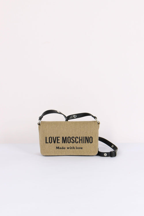 Tracolla Logo Canvas Oro