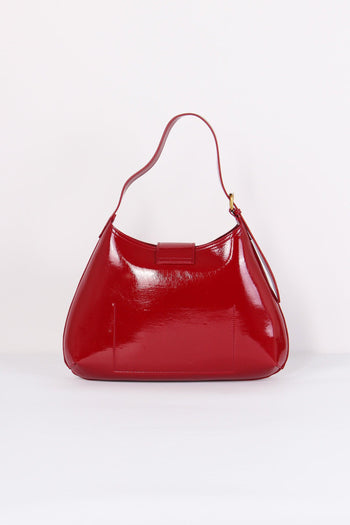 Borsa Mezzaluna Media Vernice Rosso Cheri - 3