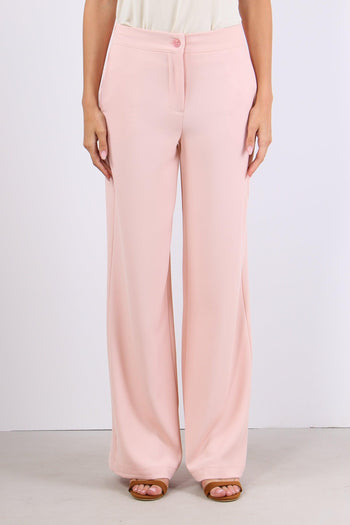 Pantalone Gamba Dritta Fluido Cipria - 2