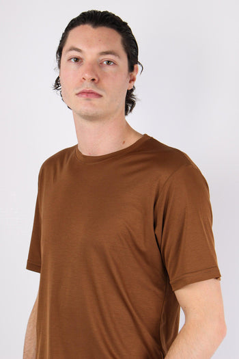 Apf18 T-shirt Basica Tencel Bruciato - 7