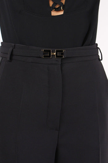 Pantalone Palazzo Raso Nero - 8