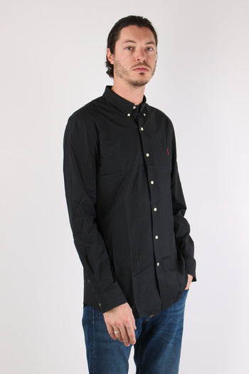Camicia Slim Botton Down Polo Black - 6