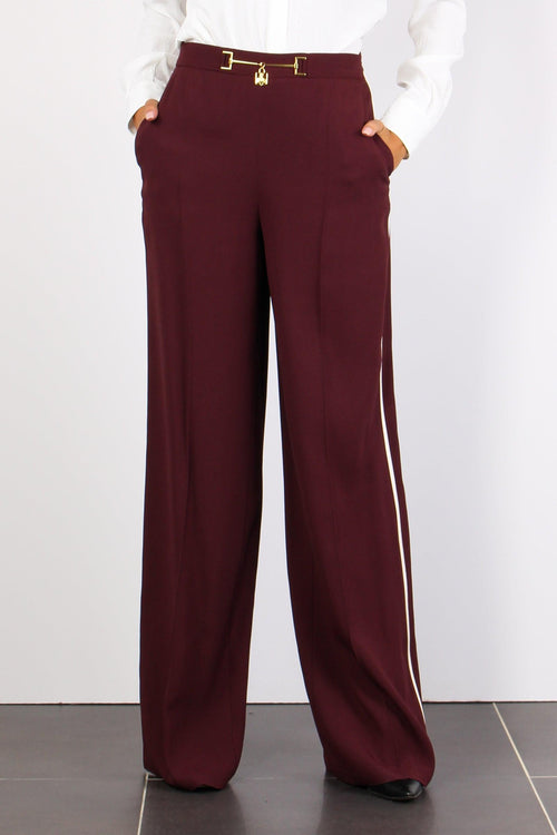 Pantalone Palazzo Charm Rouge Noir/burro - 2