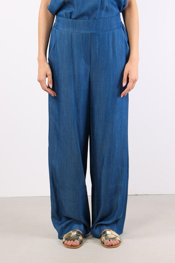 Pantalone Palazzo Chambry Denim - 2