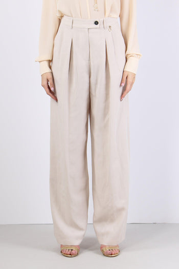 Cloes Pantalone Zampa Tessut Milk - 2