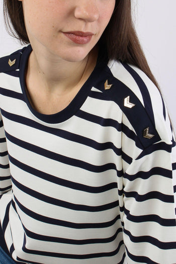 Maglia Over Riga White/blue - 7