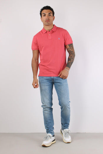 Polo Rete Slim Fit Red Sky - 2