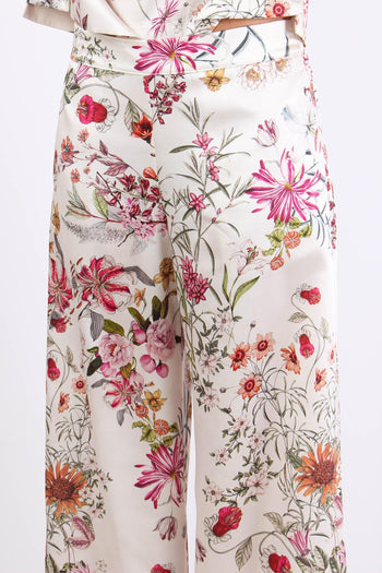 Pantalone Palazzo Fantasia Fio Panna - 7