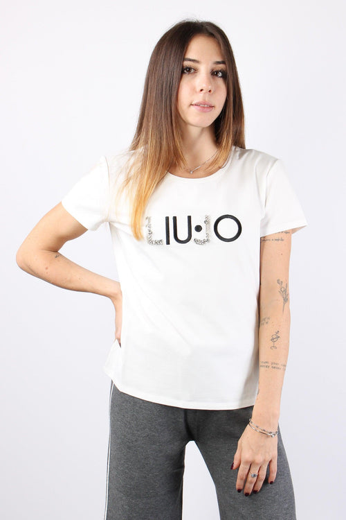 T-shirt Mezza Manica Logo White/sugar