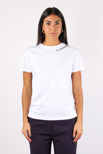 T-shirt Ricamo Mai Eventualme Bianco - 6