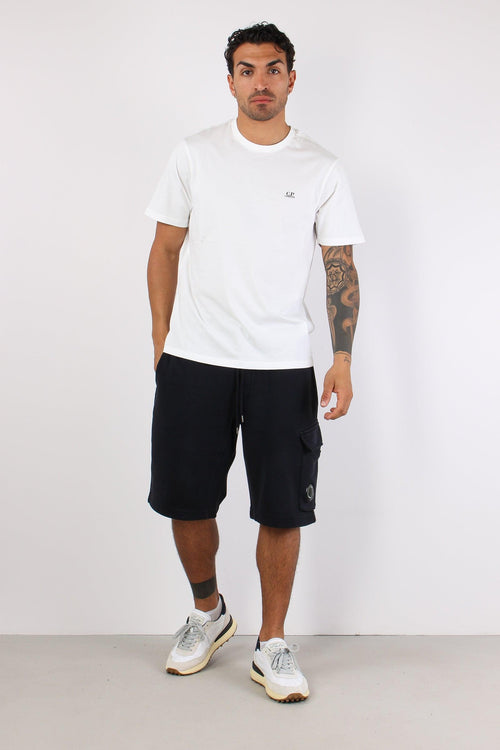 T-shirt Stampa Occhiali Gauze White