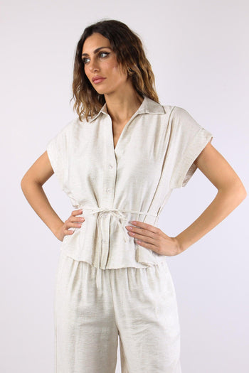 Camicia M/m Cinturata Naturale - 2