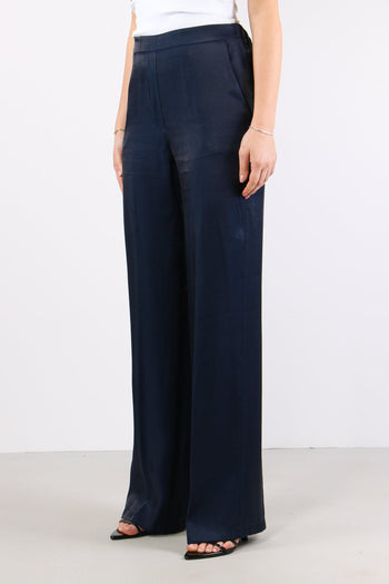 Pantalone Tessuto Cangiante Blu - 3