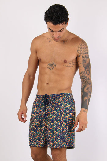 Costume Pantalone Fantasia Navy Blue - 6