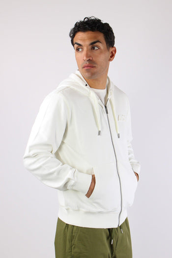 Felpa Full Zip Delavee Bianco - 2