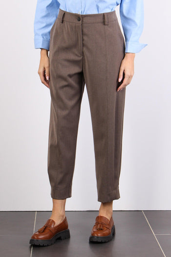 Pantalone Carrot Cuciture Dava Caffe - 3