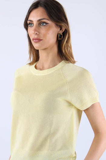Maglia M/m Filo Cotone Giallo - 8
