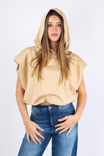 Felpa Over Cappuccio Modal Safari - 7