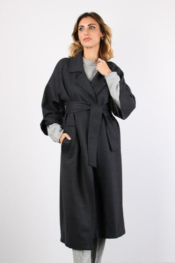 Cappotto Cachemire Cinturato 0 Antracite - 6