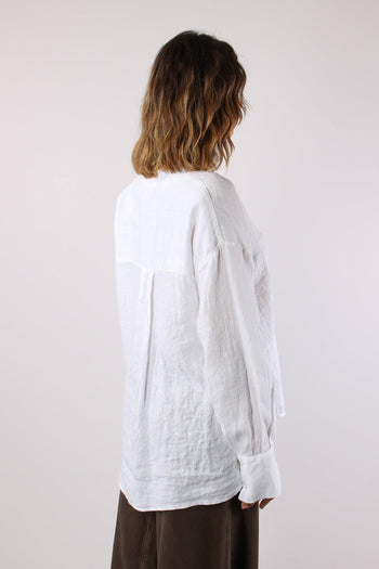 Camicia Lino Coreana Naturale - 6