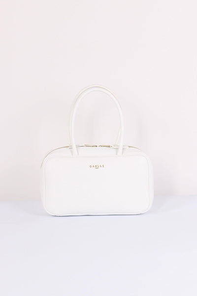 Bauletto Manico Zip Bianco