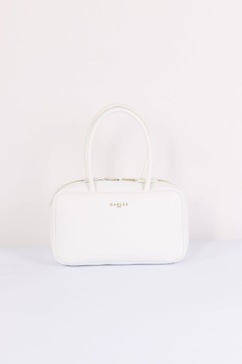 Bauletto Manico Zip Bianco