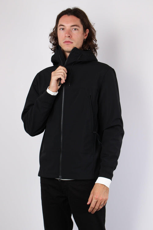 Felpa Softshell Occhiale Black - 2