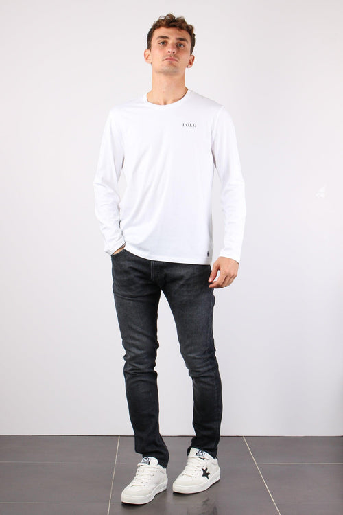 T-shirt Girocollo Ml Scritta White Tee - 2