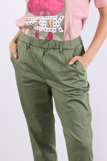 Chino Elastico Rasatello Salvia - 6