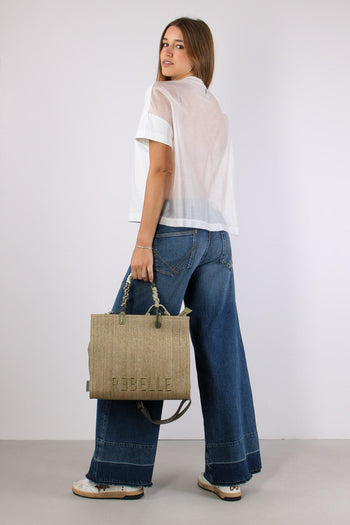 T-shirt Scavo V Organza Off White - 2