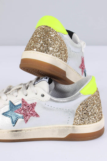 Sneakers Week Star Glitter Bianco/argento - 4