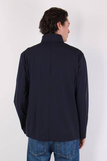 Jacket Gancio Nylon Stretch Blu - 4