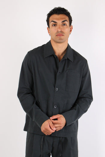 Canoa Giacca Camicia Tasche Nero - 4