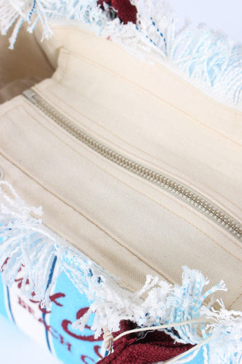 Colette Canvas Righe Azzurro/rosso - 6