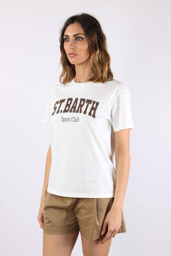 T-shirt Scritta Bianco/moro - 3