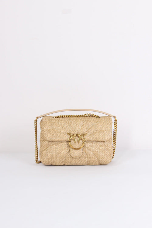 Tracolla Classic Rafia Beige/gold