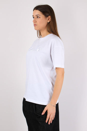 T-shirt Regular Logo Tono Su T Bianco - 5