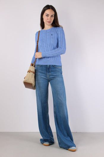 Pullover Girocollo Trecce Litchfield Blue - 2