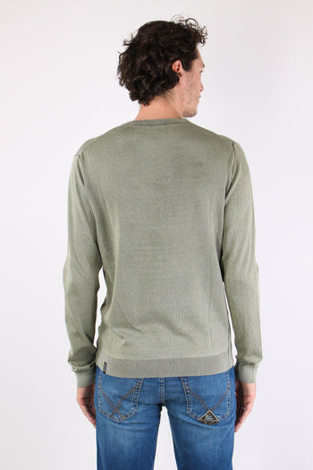 Girocollo Basico Cotone Green Fade - 4