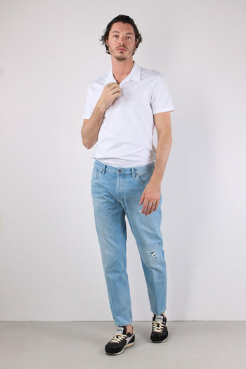 Brighton Denim Rotture Slavato Denim Chiaro - 3